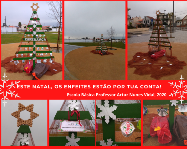 A Árvore de Natal da Esperança... sustentabilidade e beleza partilhados com a comunidade!<br/>(imagens gerais e pormenores)